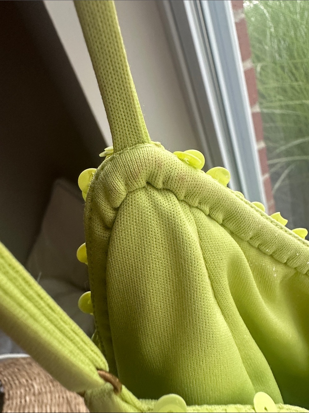 MAJORELLE Lime Green Sequin Embellished Dress - Picture 6 of 9